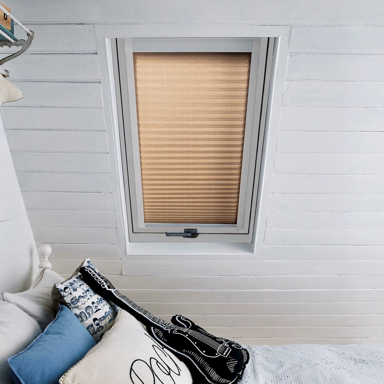 Profusion Copper Gold Skylight Pleated Blind