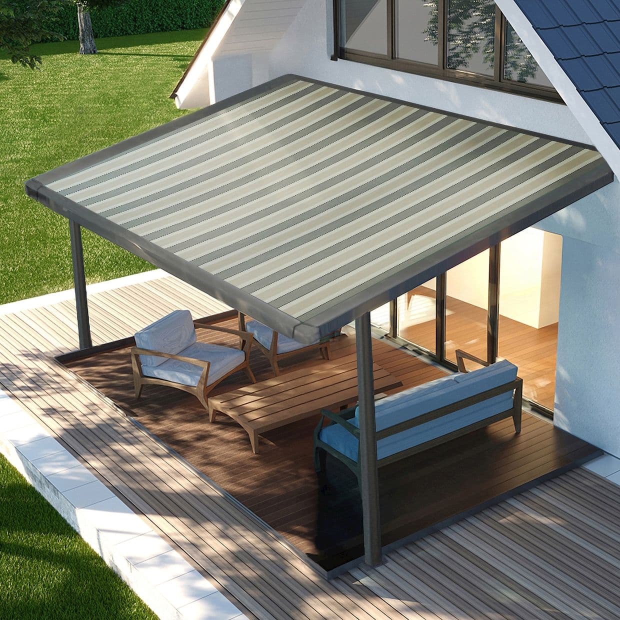 Hardelot Green Awning