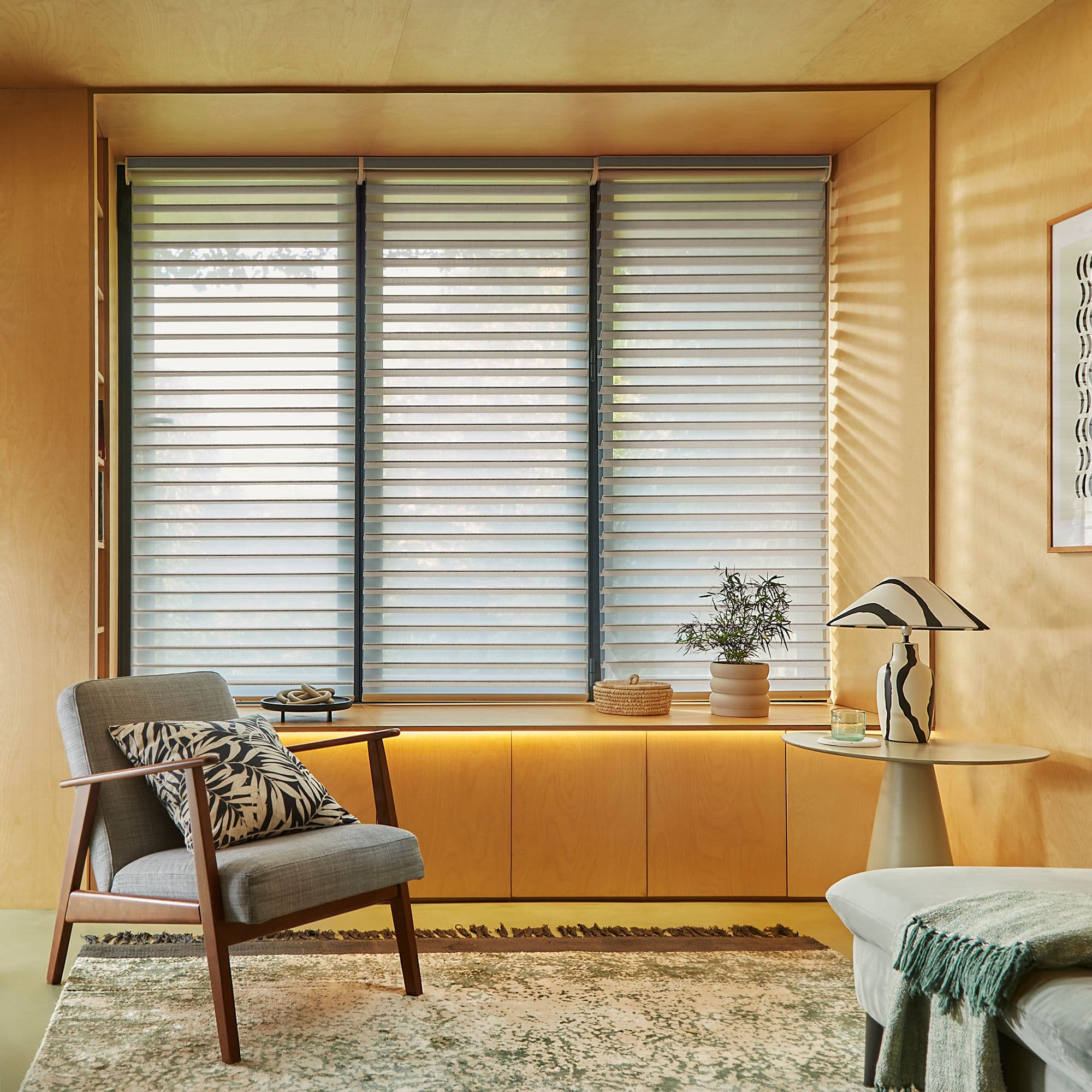 Eventide Stone Grey Triple Shade Blind