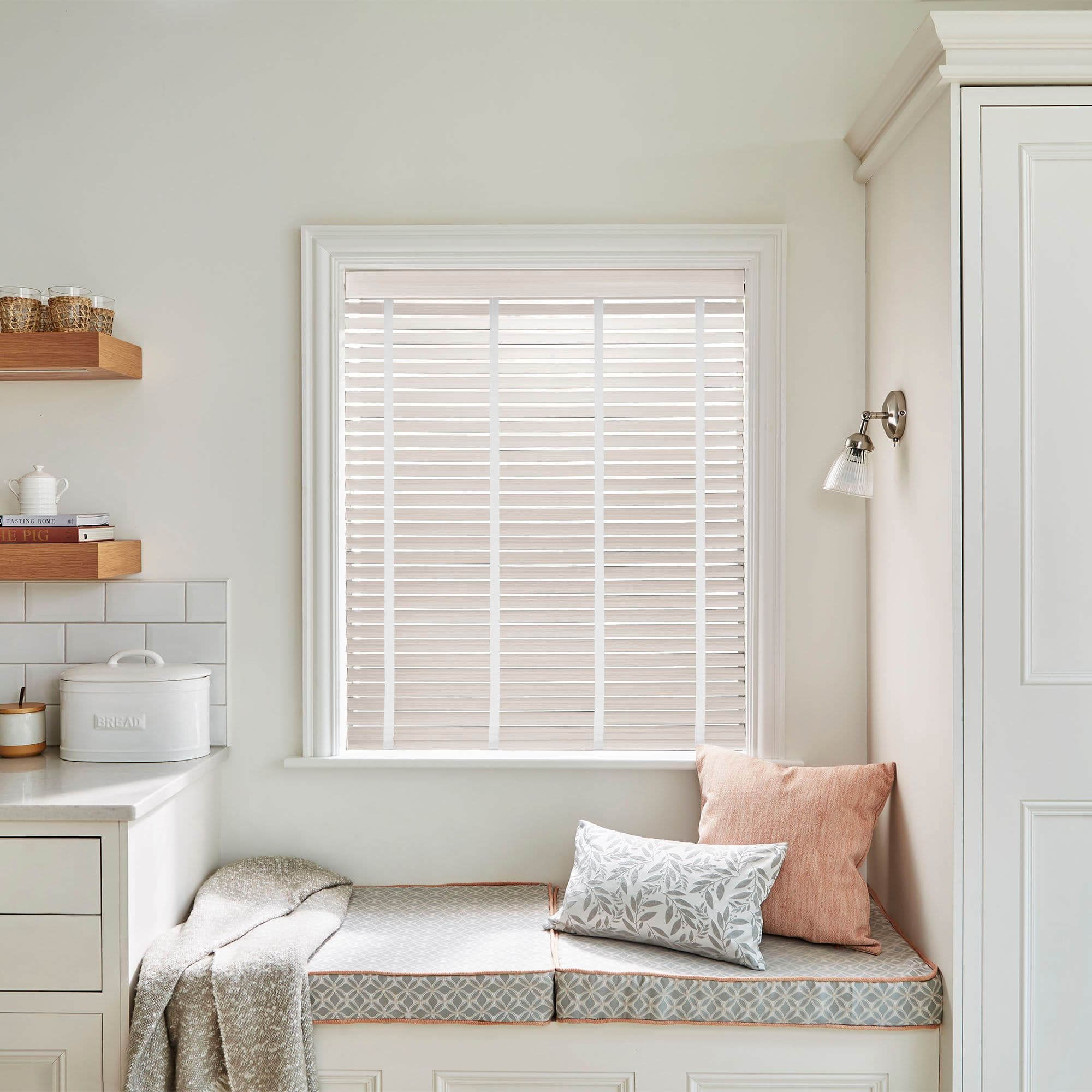 Ellwood Pearl White Wooden blind