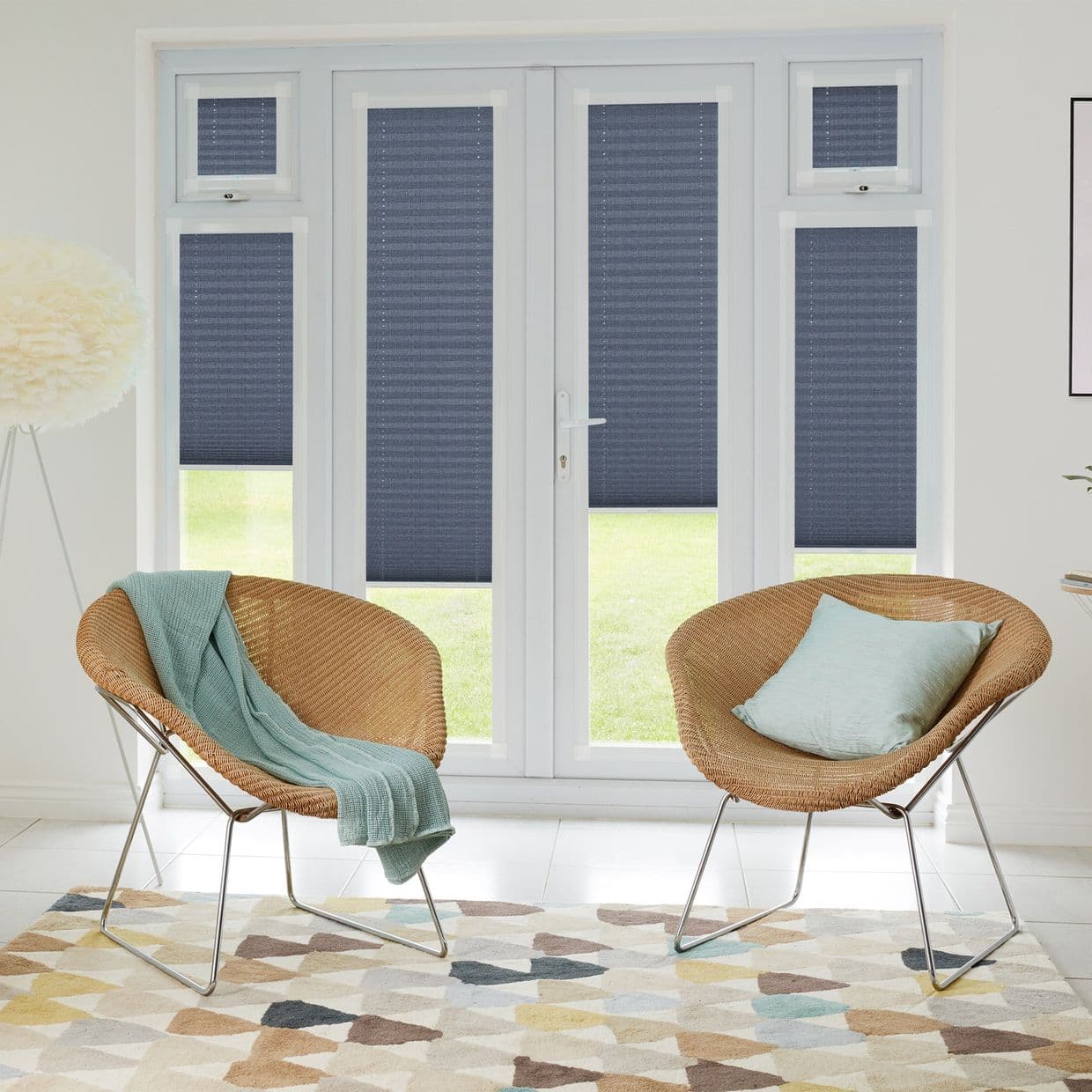 Relife Anthracite Perfect fit Pleated blind