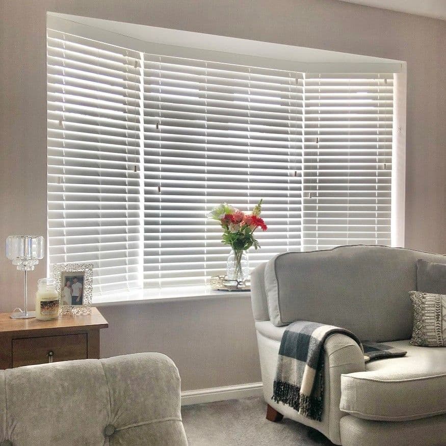 Haywood Pure White Wooden blind