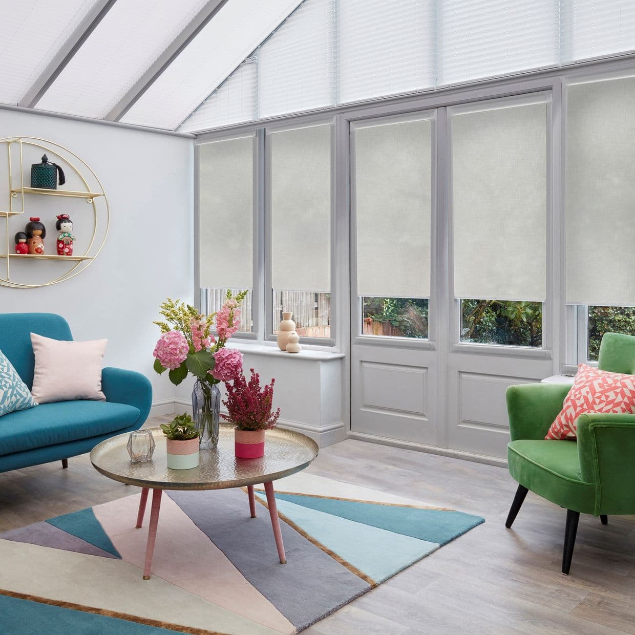 Ivy White Conservatory Roller blind