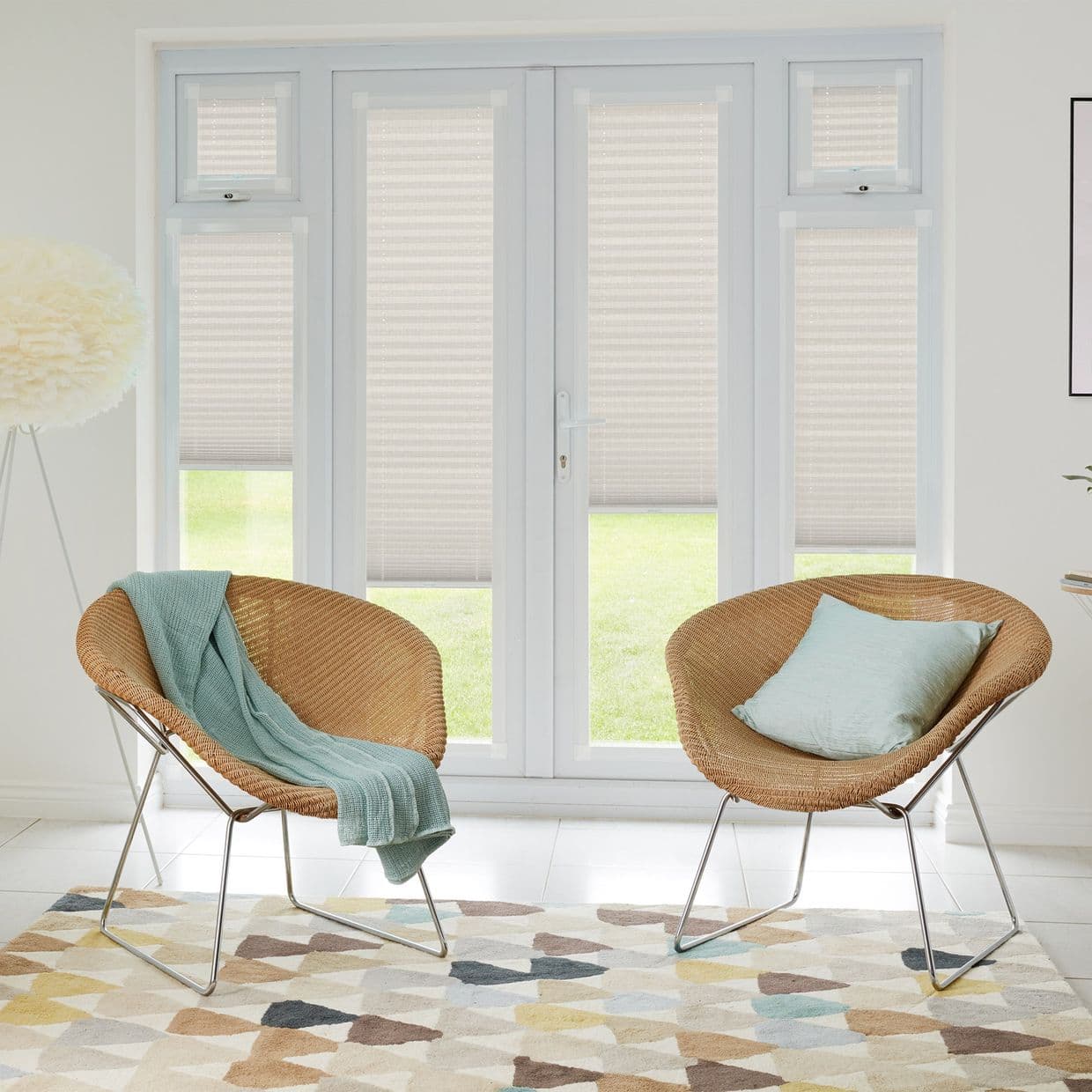 Elba Pearl Perfect fit Pleated blind