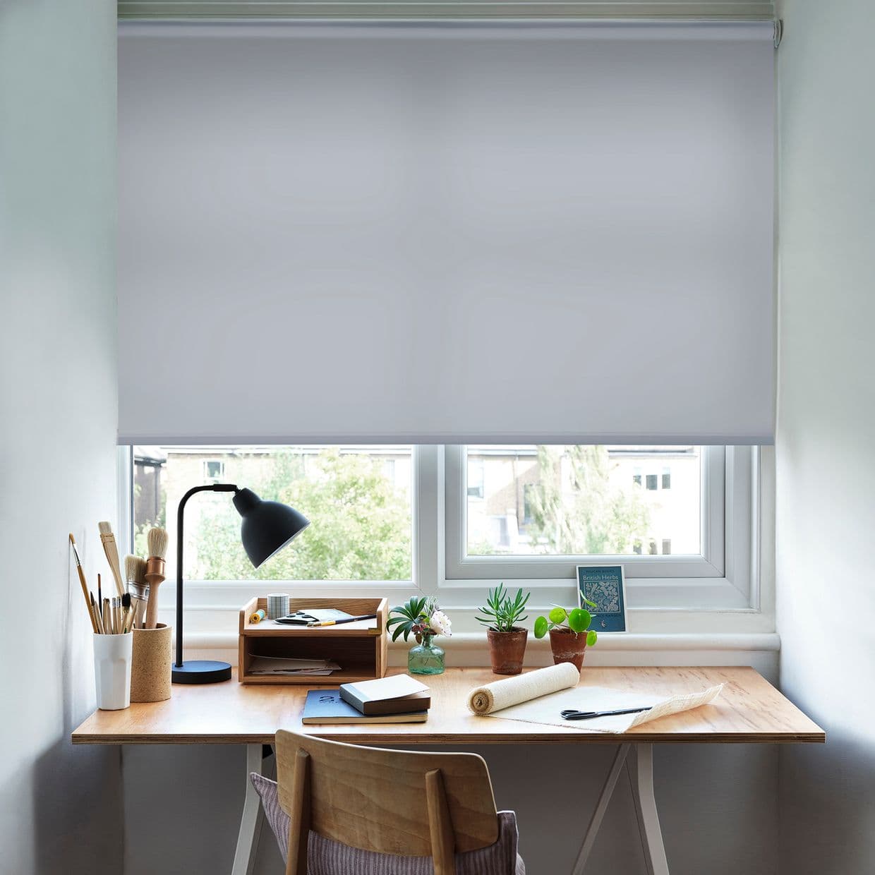 Malin Light Grey Roller Blind