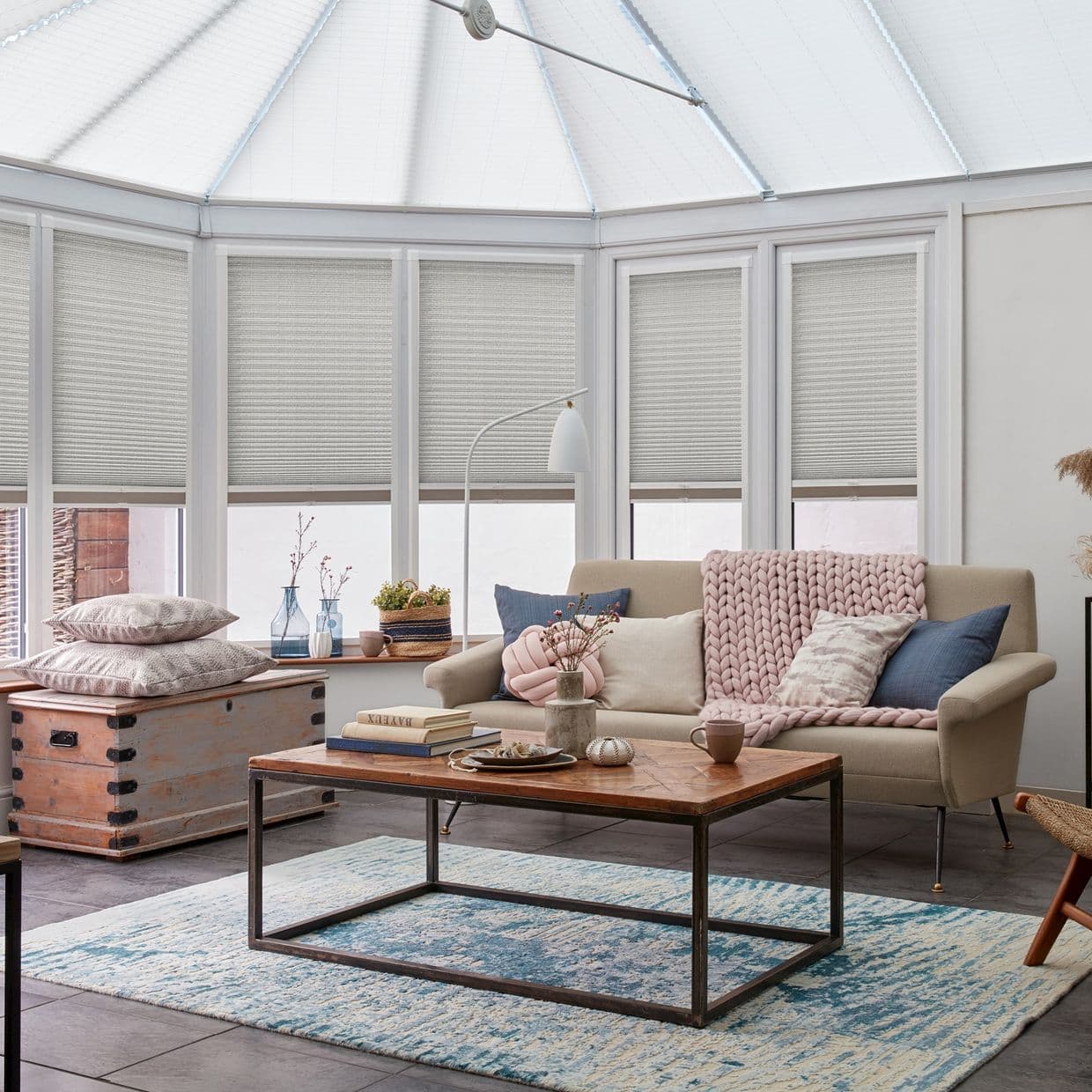 Essence Natural Conservatory Side Pleated Blind