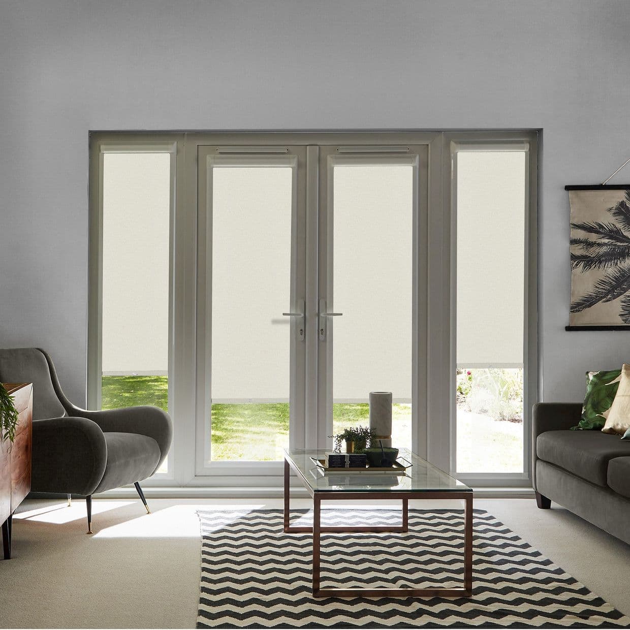 Hexham Ivory Perfect Fit Roller blind