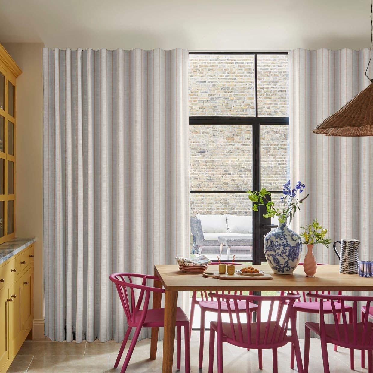 Linen Blanc Natural Curtain