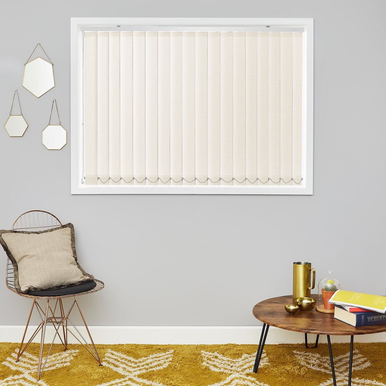 Iowa Linen Vertical Blind