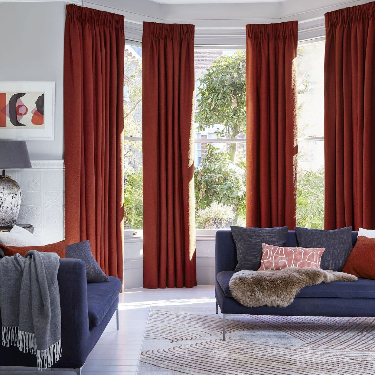Soho Bouclé Spice Curtain