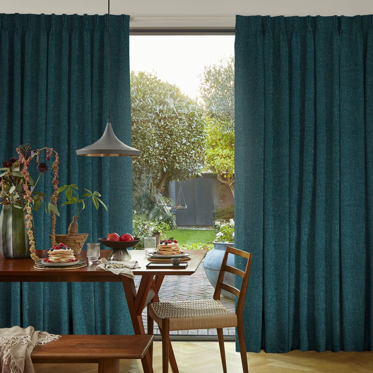 Boheme Teal Curtain