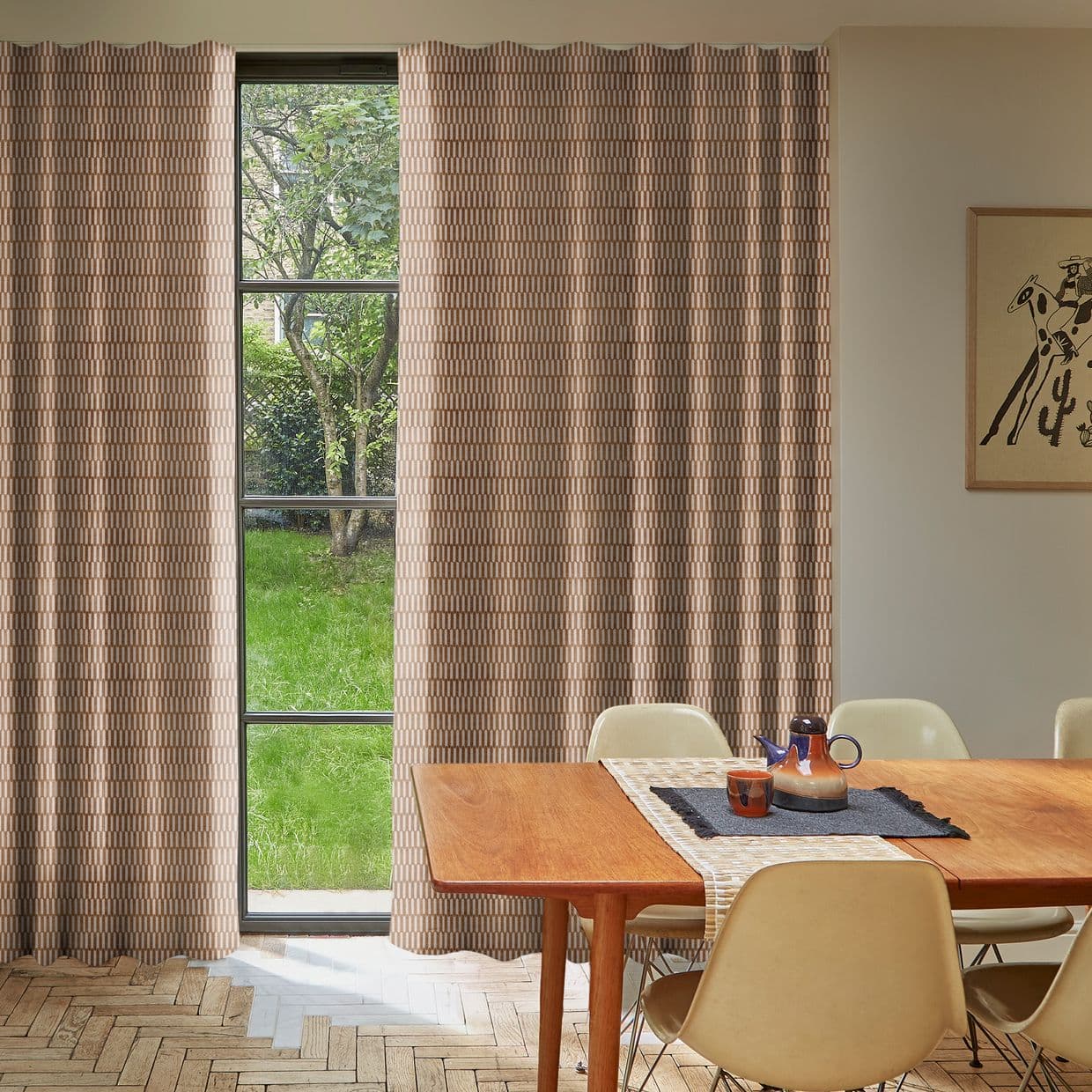 Micro Glaze Dusty Curtain