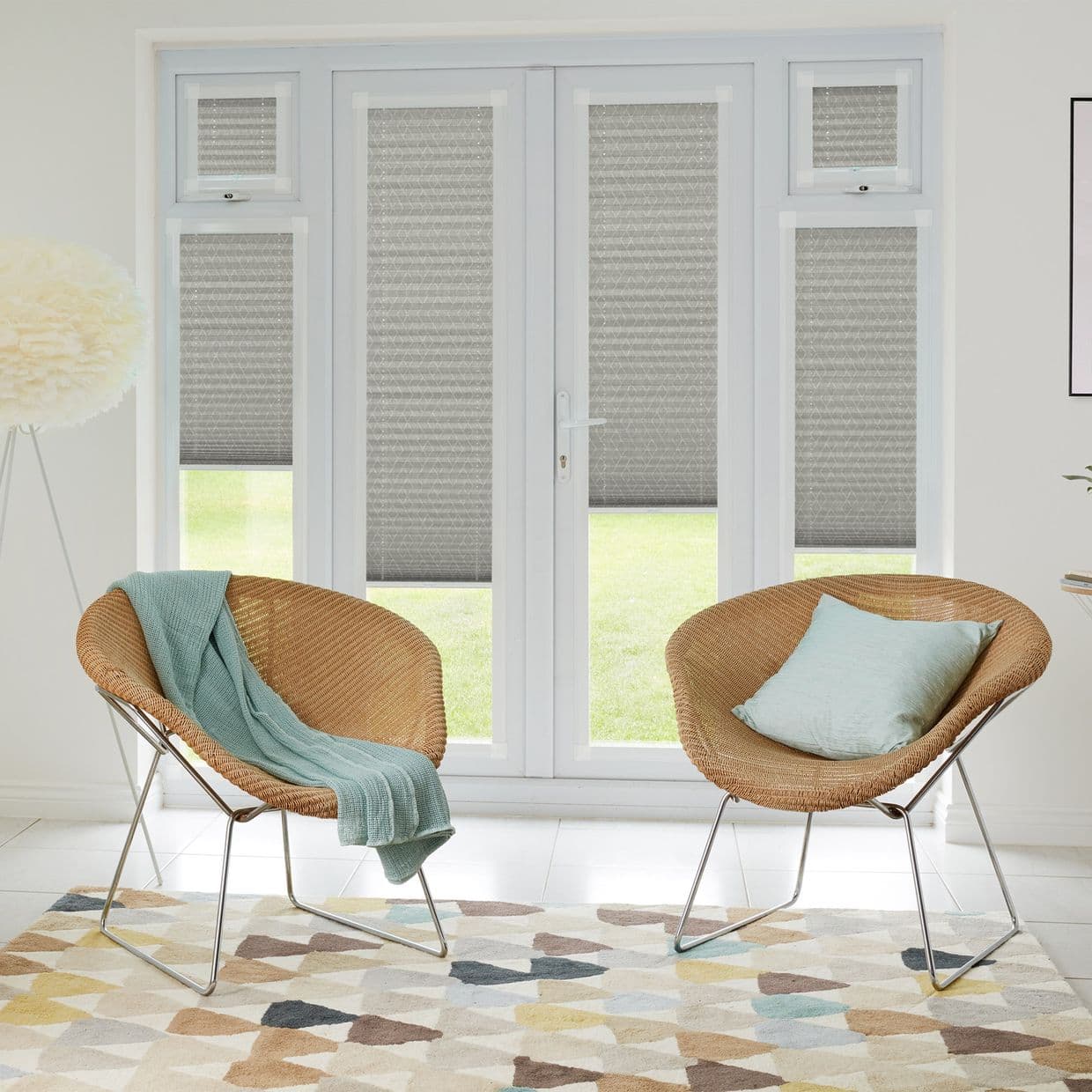 Gatsby Silver Perfect fit Pleated blind