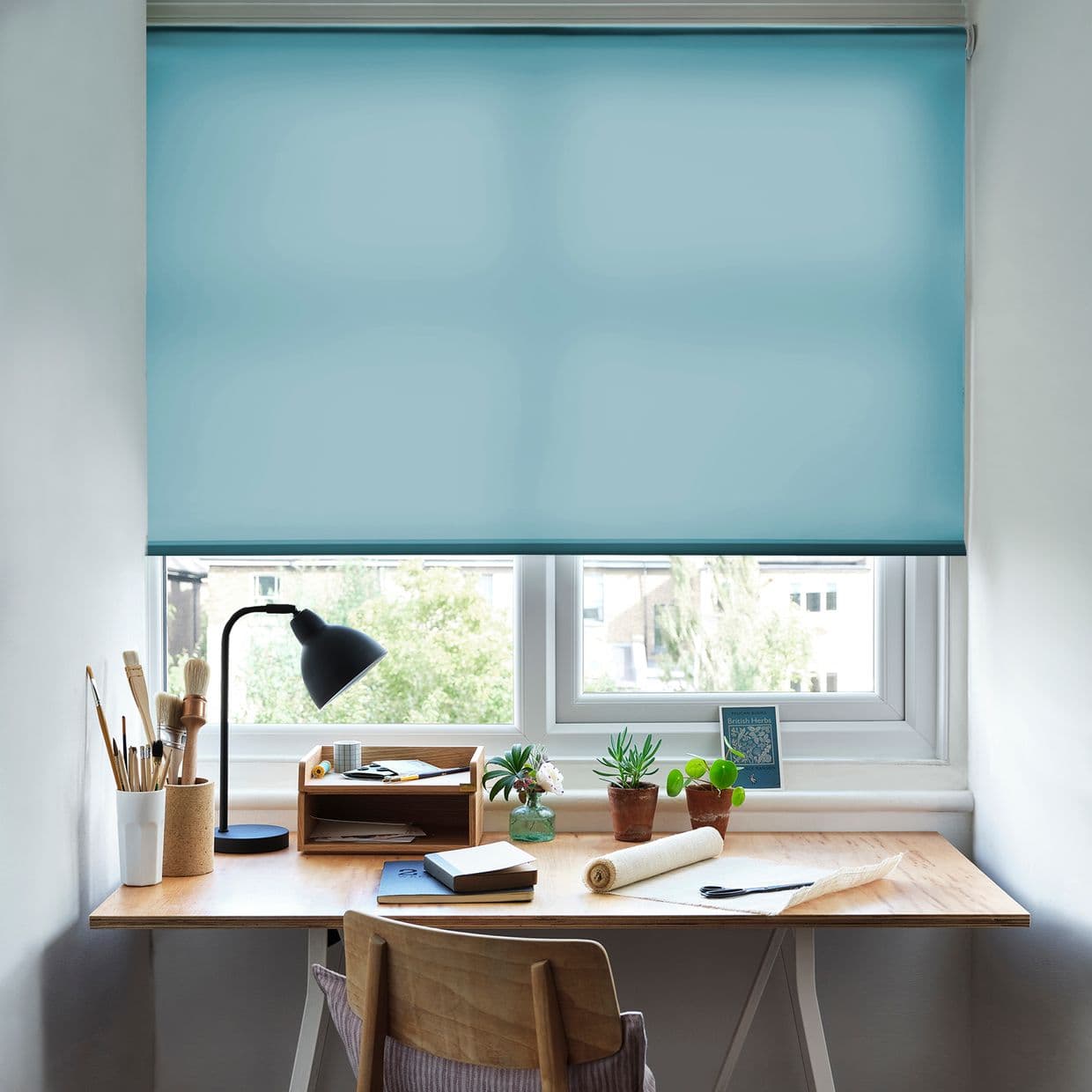 Acacia Teal Roller Blind