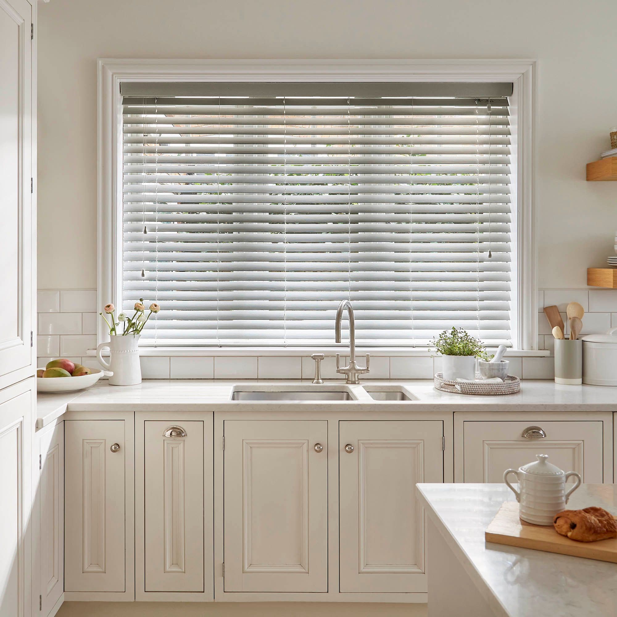 Shades Dusk Grey Faux Wood Venetian