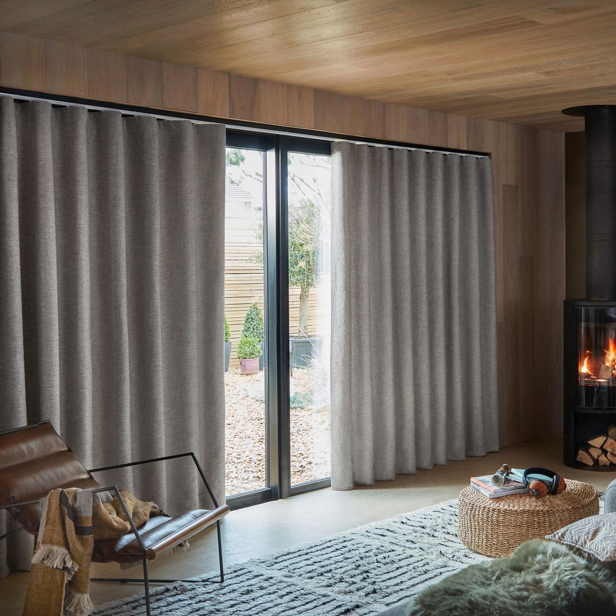 Nest Pewter Curtain