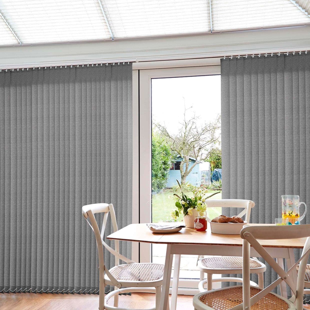 Travis Grey Conservatory Vertical Blind