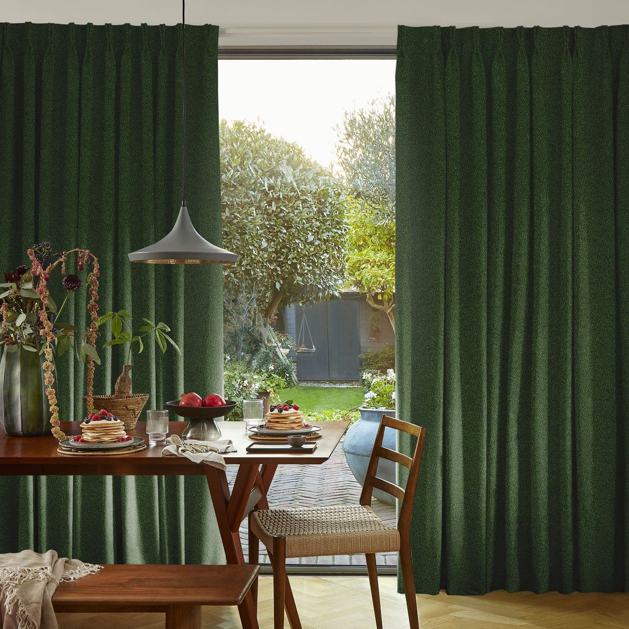 Soho Bouclé Forest Curtain