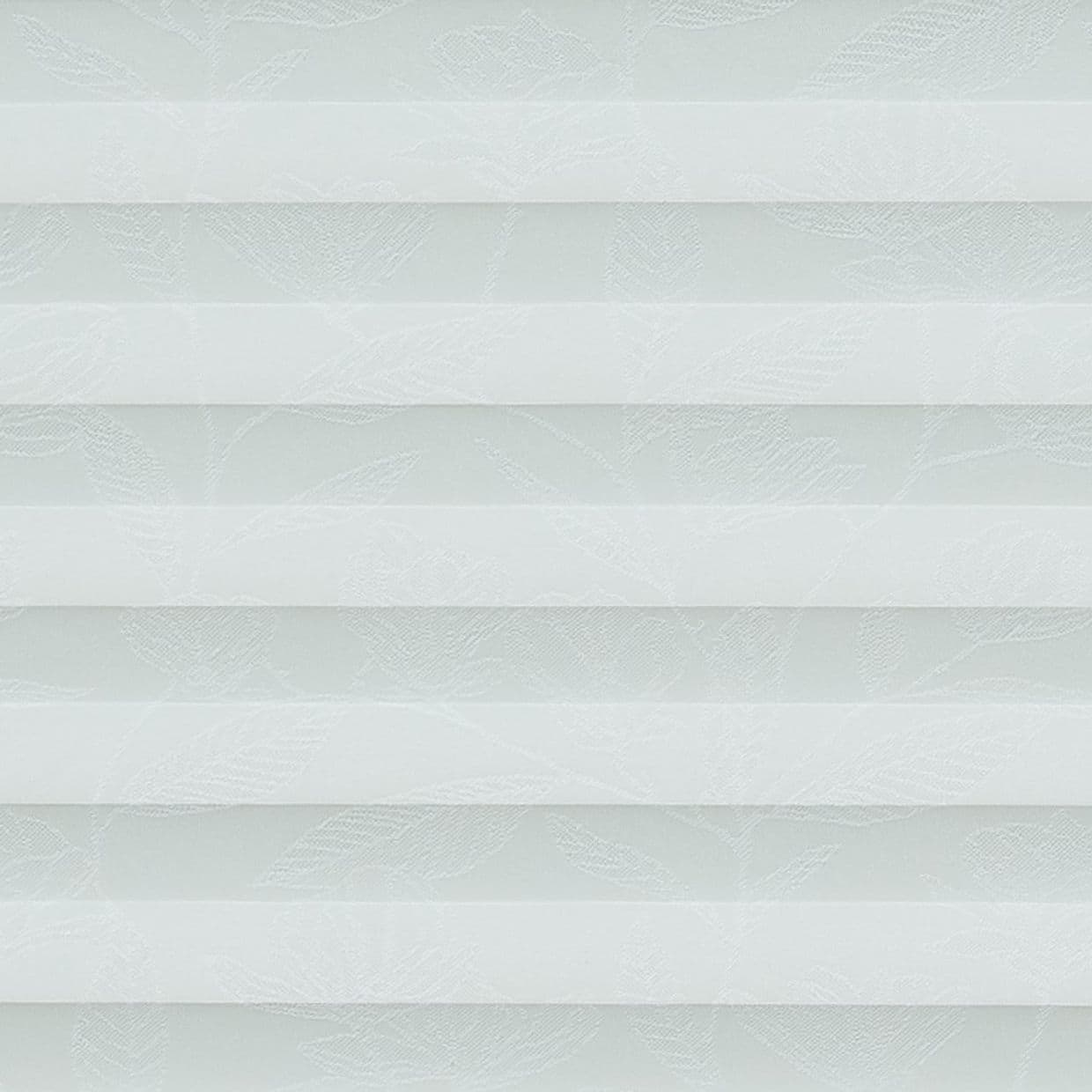 Botanic White Perfect fit Pleated blind