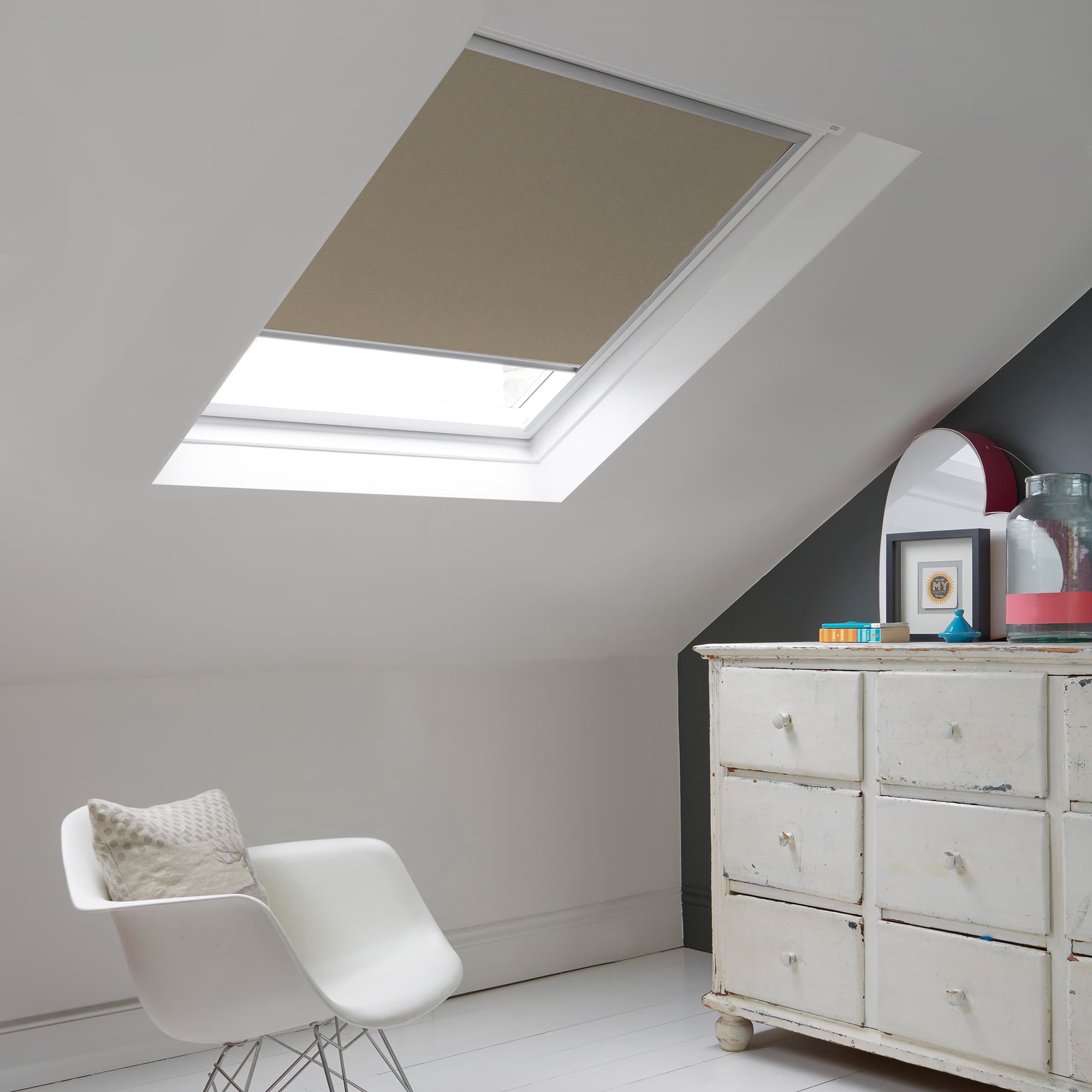 Splendor Taupe Skylight Roller Blind