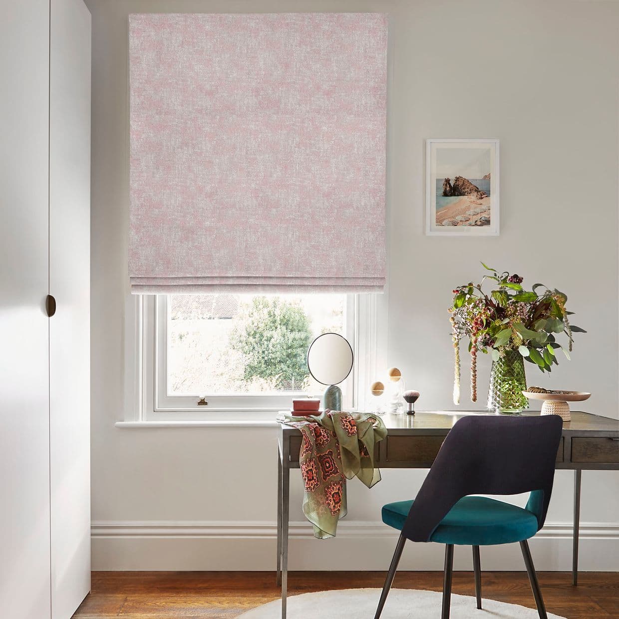 Dusk Fondant Roman blind
