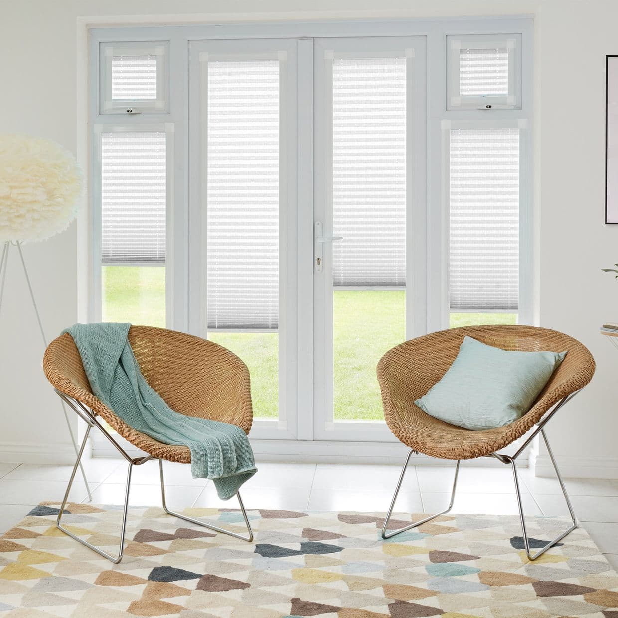 Midas White Perfect fit Pleated blind
