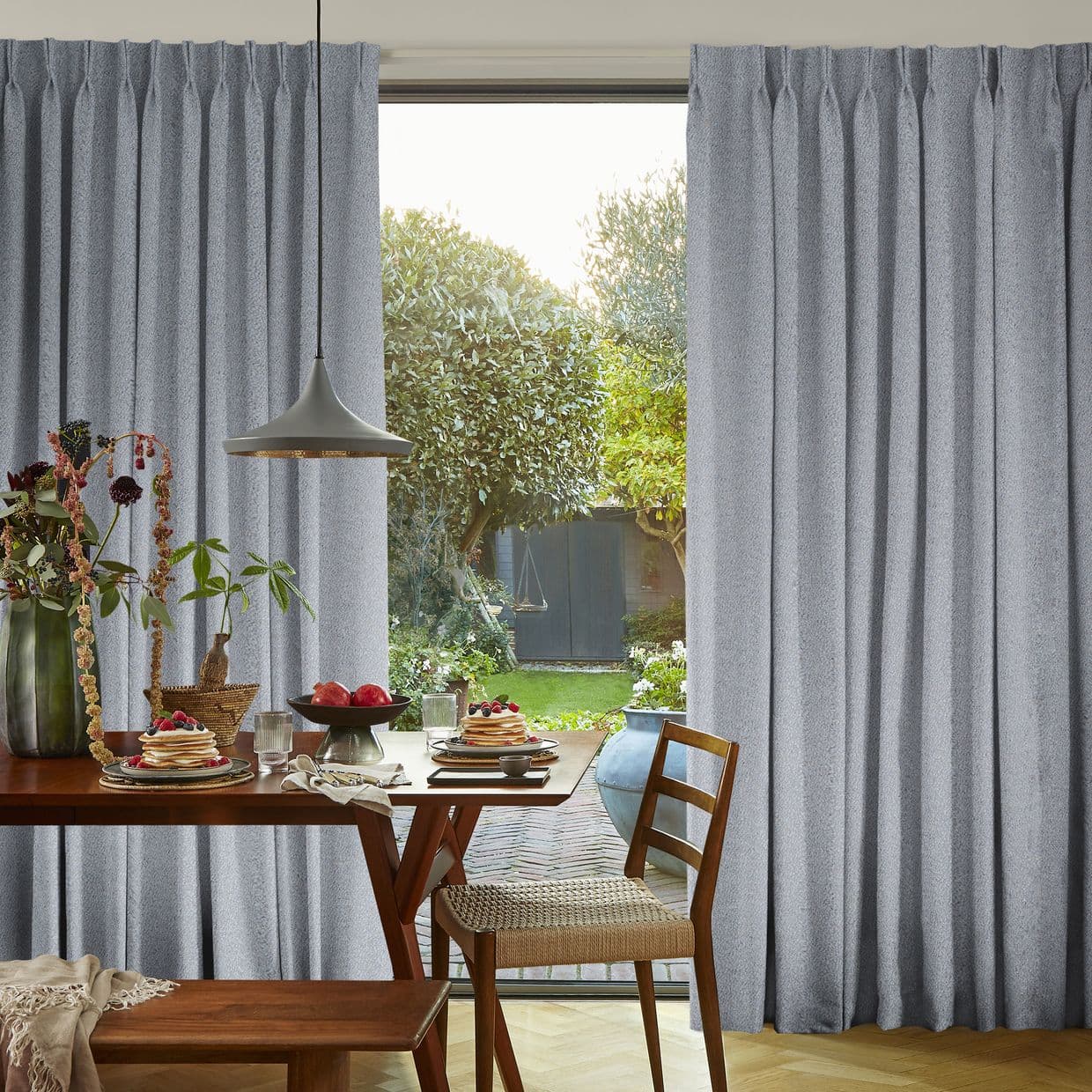 Soho Bouclé Cornflower Curtain