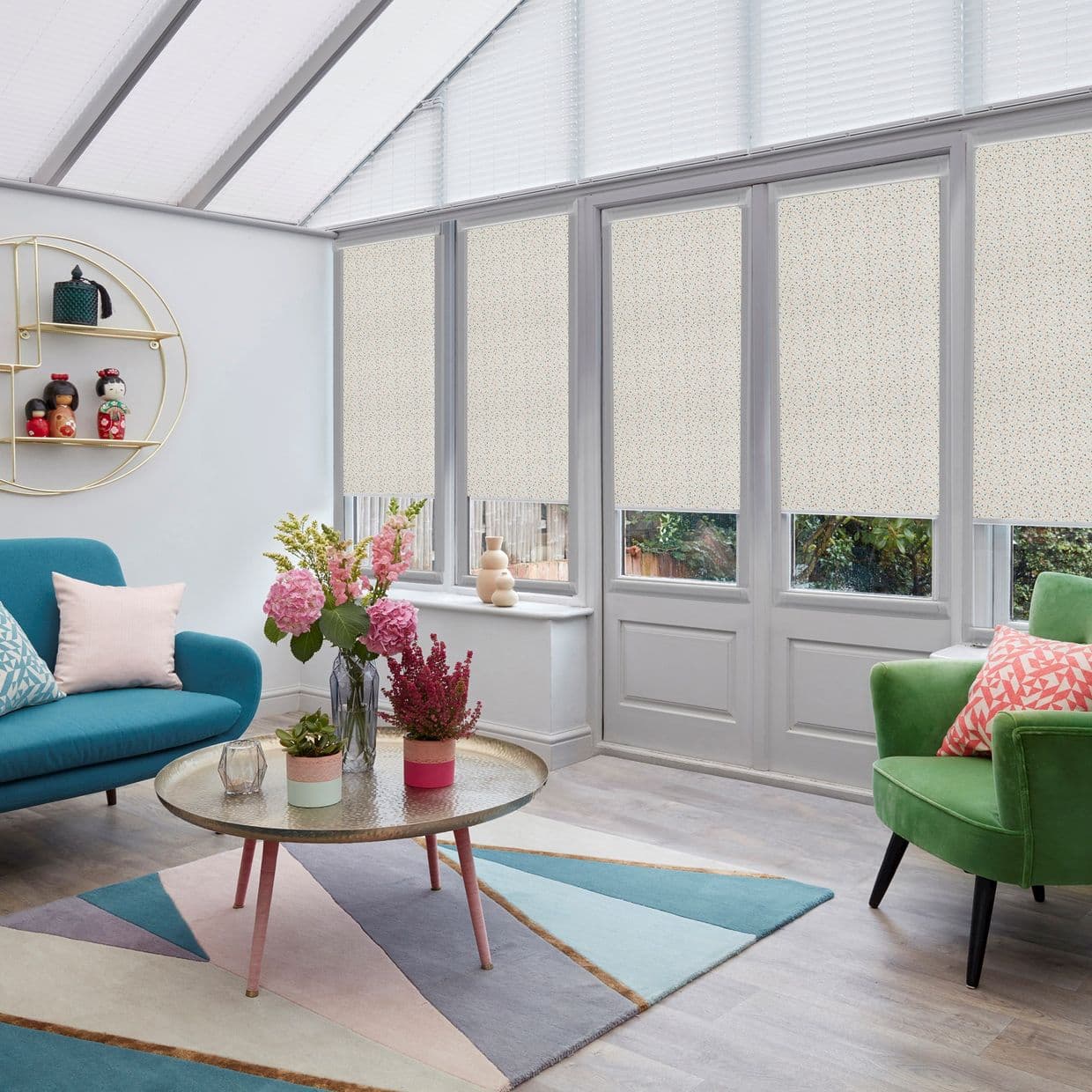 Milo Blackout Sherbert Conservatory Roller blind