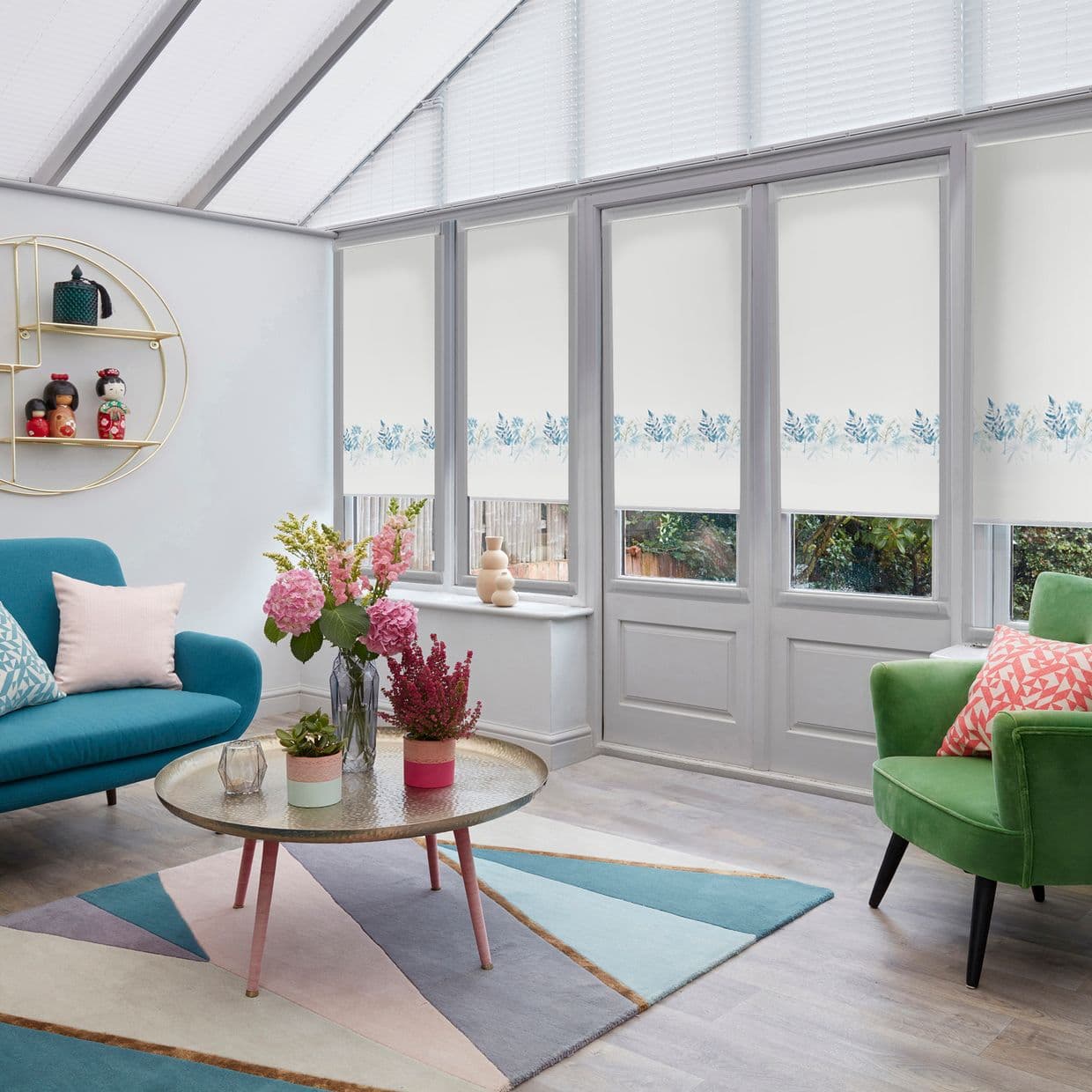 Eden Lapis Conservatory Roller blind