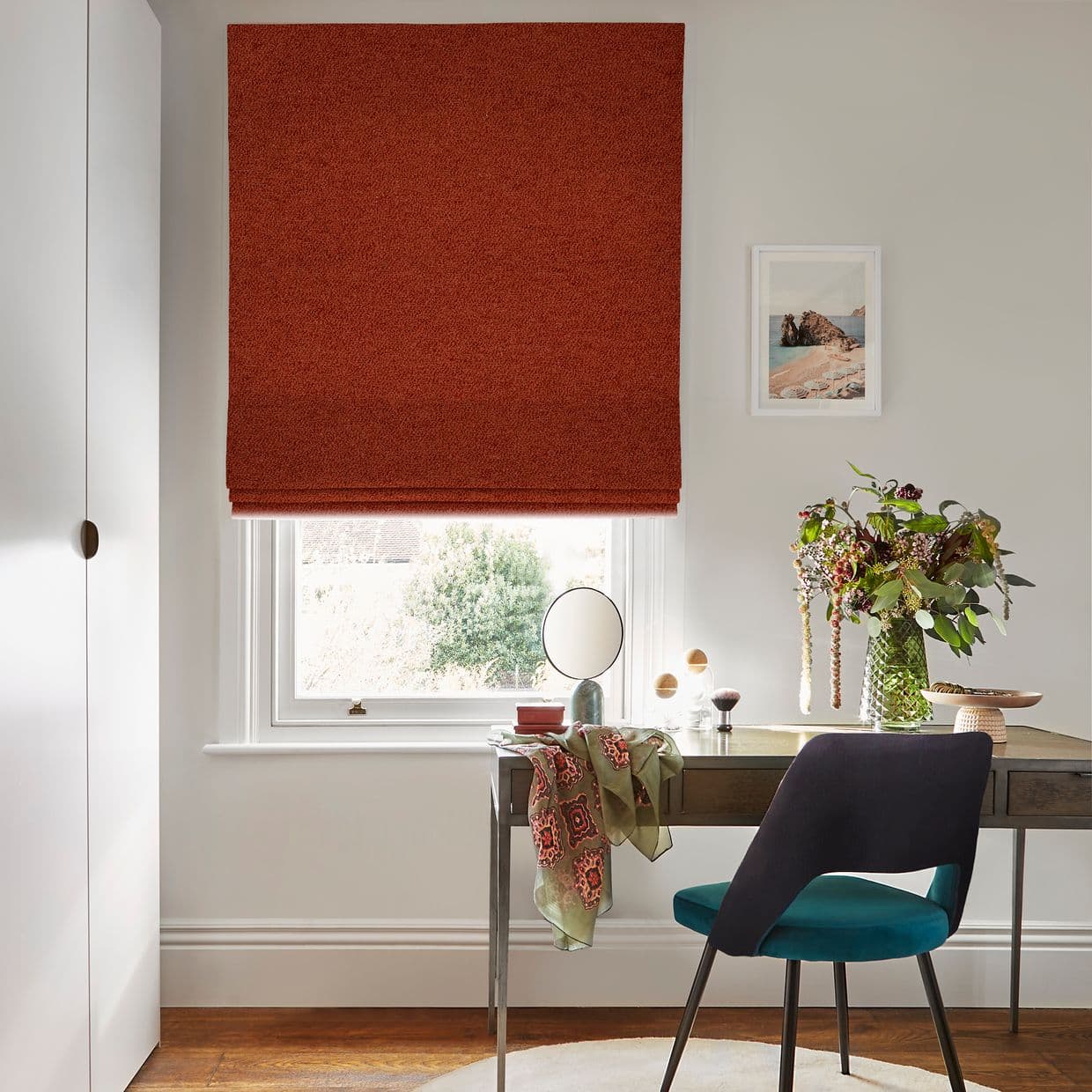 Soho Bouclé Spice Roman blind