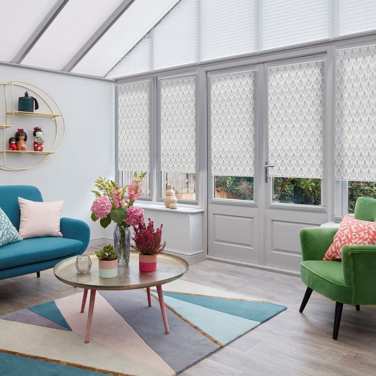 Petula Smoke Conservatory Roller blind