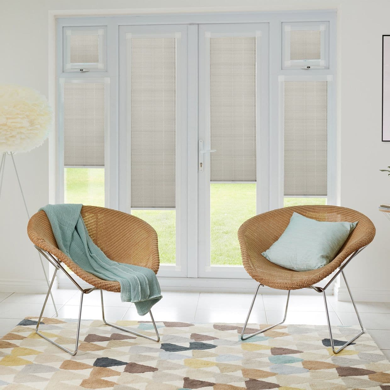 Thermashade Taupe Perfect fit Pleated blind