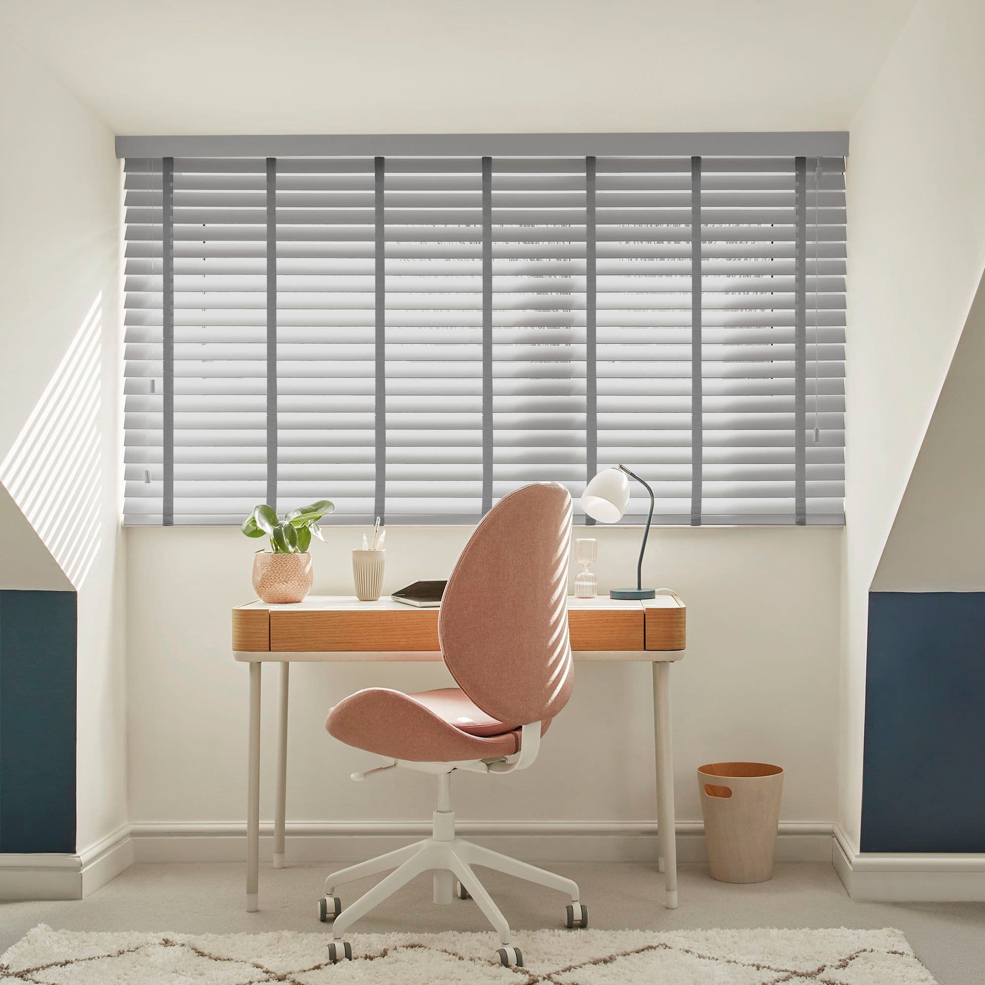 Mirage Clay Grey Faux Wood Venetian