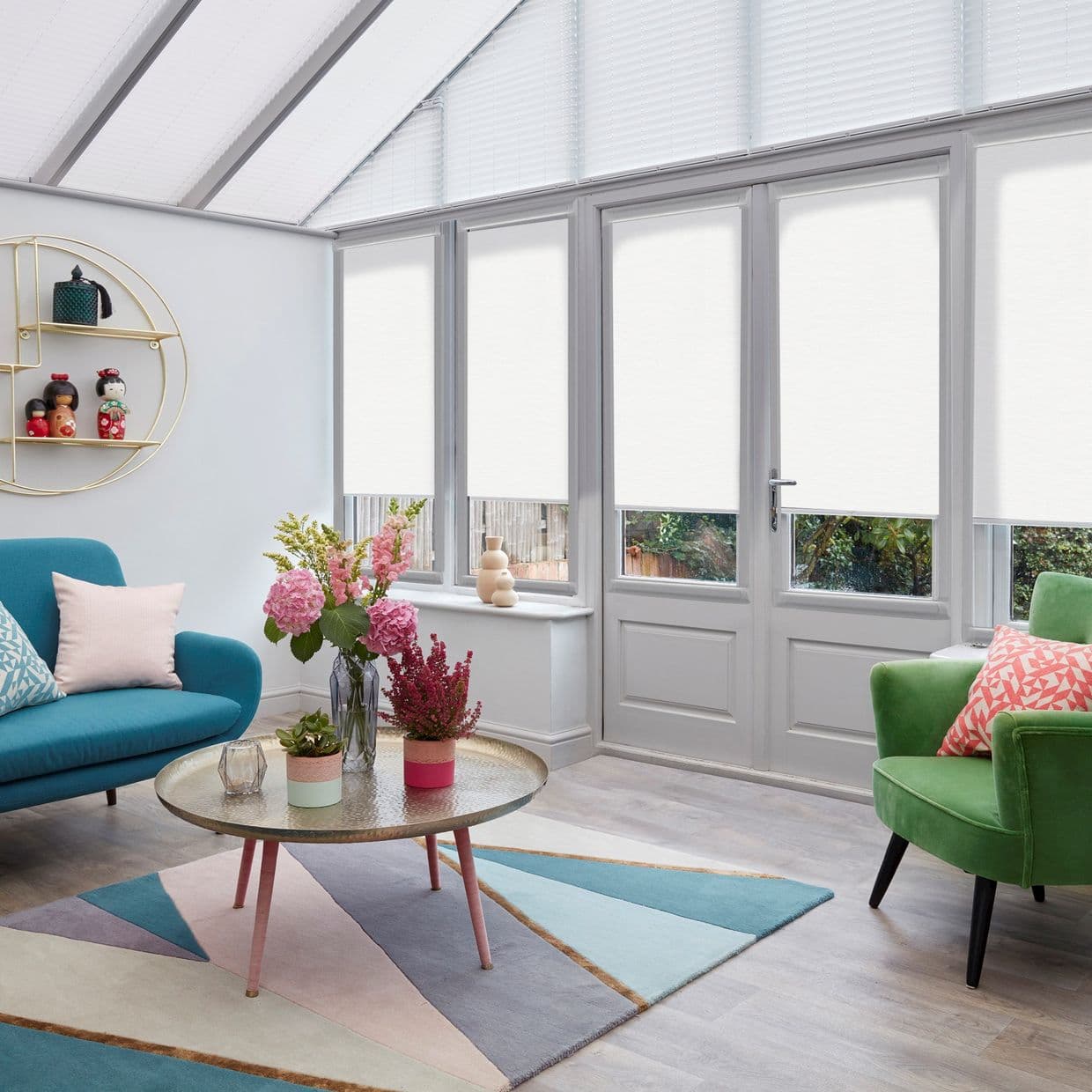 Norfolk White Conservatory Roller blind